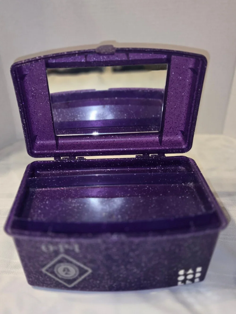 Purple Glitter OPI Caboodle Cosmetic Case